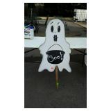 Ghost Halloween lawn sign