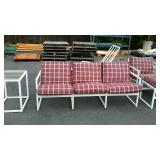Patio settee 3 person seating sofa type, a
