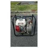 Honda gas engine powered water pump, but listen