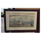 Country scene wall picture needs adjusted in