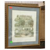 The American University framed picture 19x22