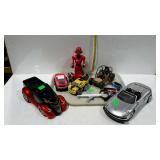 Toy group - cars, trucks, plane, robot, etc