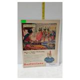 Advertisement page - Budweiser Beer / Anheuser