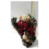 Christmas decor - one fuzzy bear figure - 18" tall