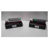 Two Eddie Stobart display tractor trailers