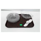 Tray lot of glassware