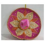 Pink and gold sombrero