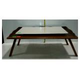 Lap tray with folding legs and lap desk board