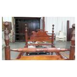 Cannon ball style rope bed, modified with rails