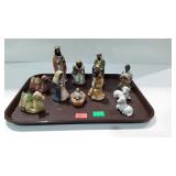 Ceramic nativity set  - code GE