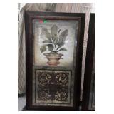 Home decor design print, measures 55 inches tall,