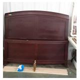 Queen size bed with wooden rails, do have