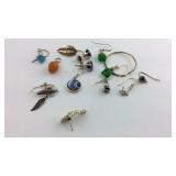 Sterling jewelry two pairs of earrings and the