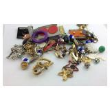 Costume jewelry mostly earrings