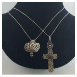Two Sterling necklaces