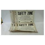 PA Game Commission "Safety Zone" signs, cardboard