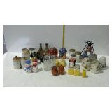 Salt & pepper shakers, box flat, various styles