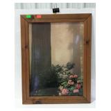 Print - forest scene, framed, no glass - 22 x 29