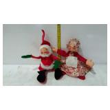 Annalee dolls - Mr & Mrs Santa Claus