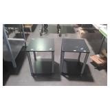 Two Ikea style end stands, measure 20 inches