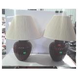 Two home decor designer lamps measures 27 inches