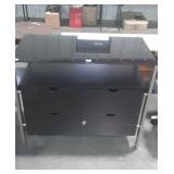 Home decor style tv stand, with glass top and