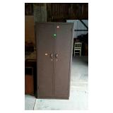 Metal two door cabinet, do not have keys for it