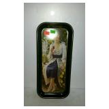 Coke advertisement tray, measures 19 inches long