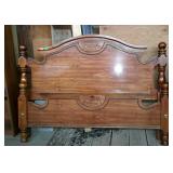 Arch top bed. Complete with headboard, footboard,