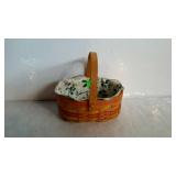 Longaberger basket with single swinging handle