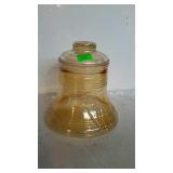 Liberty Bell, glass cookie or candy jar. 7.5"