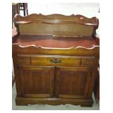 Dry sink with copper insert measures 39 inches