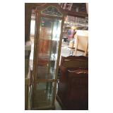 Curio cabinet, measures 76 inches tall