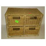 Small storage bin, measures 10 inches tall