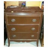 Three drawer chest, measures 30 inches long, by