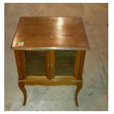 Small wooden storage cabinet, measures 19 inches