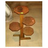 Four tier plant stand, measures 30 inches tall