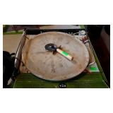 Three piece stone pizza set with original box.