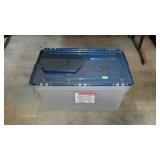 Wing lid file box. 14"×24"×12".