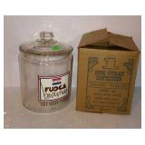 Home storage glass container jar with lid. Two