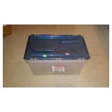 Wing lid file box. 13"×24"×12".