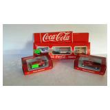 Coca-Cola collectibles, die cast cars and train