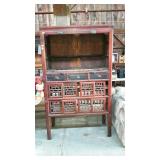 Asian style cabinet, needs work, 44 x 21 x 73