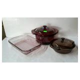 Glass ovenware, Corning and Anchor Hocking