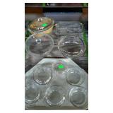 Clear ovenware group, Pyrex, FireKing, Anchor