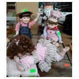 Group - one metal Uncle Sam bouncer with box, and