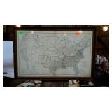 US map showing "The Boundaries of the Union and