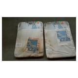 Pair of sand chairs with insulated coolers, still