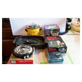 Small appliance group, single buffet burner,