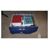 Books and tote with locking lid -